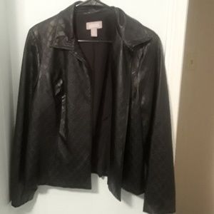 Faux leather jacket